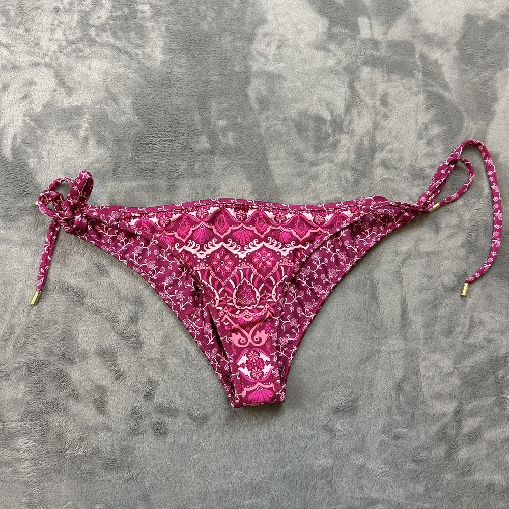 Tigerlily Bikini Bottom Womens Large Boho Swim Side Tie Floral T305561‎